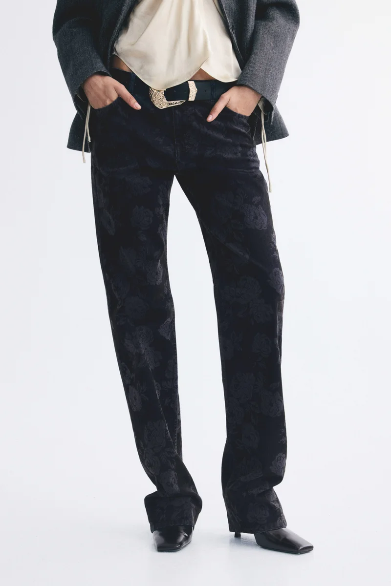H&M  Straight Regular Waist Jeans for Women | Best Price UAE