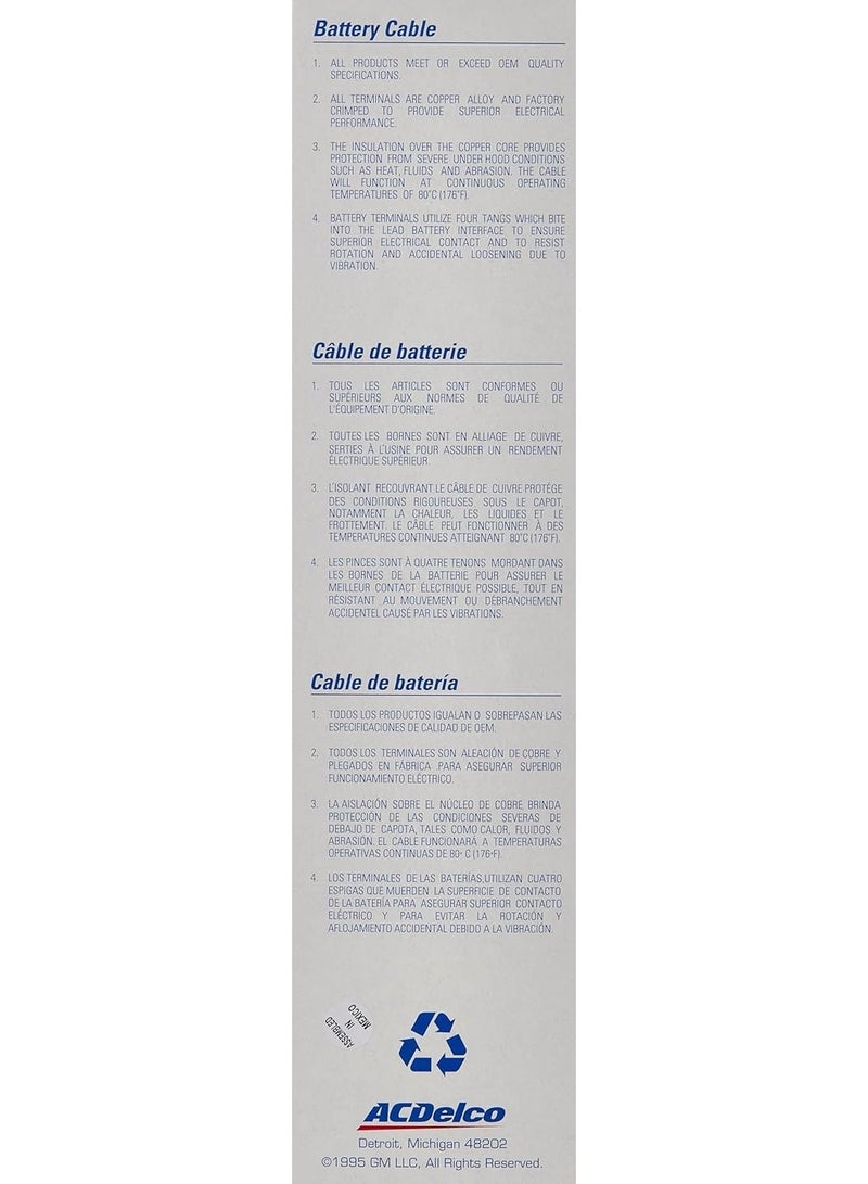 ACDelco GM Genuine Parts 6EG21 (15321224) Engine Ground Strap - Image 3