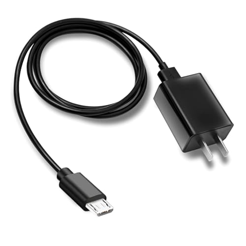 WZHENB 5V 2A 1A Fast Wall Charger 10ft Long Micro USB Type B Charging Cable Cord for Kindle Paperwhite 2-13, Oasis E-Reader, Fire HD 6 7 8 10 Plus Kids Pro,Galaxy S7/S6/S5/S4/S2/LG Android Phone & More - Image 1