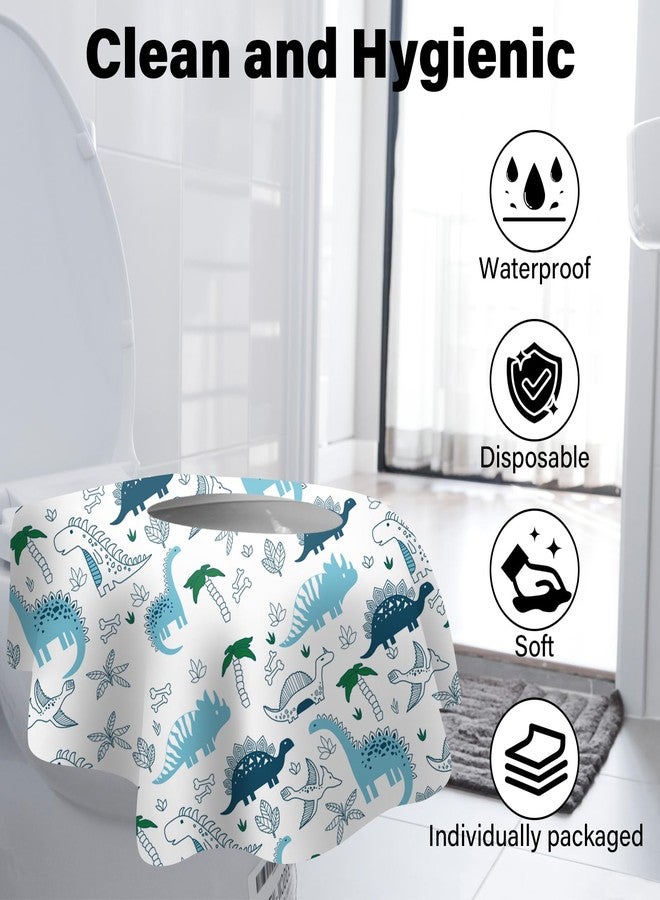 kimitimi 40 Pack Toilet Seat Covers Disposable for Kids Toddlers & Adults, Extra Large Waterproof Toilet Cover Individually Wrapped Travel Essential Portable Potty Training in Public Restrooms, Trip - KL & CH - Image 2
