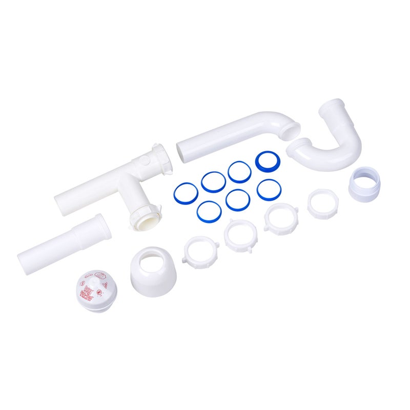 Oatey 39239 8 Stack DFU Capacity Installation Kit with Tubular Adapter Air Admittance Valve 15 in 20 Branch White