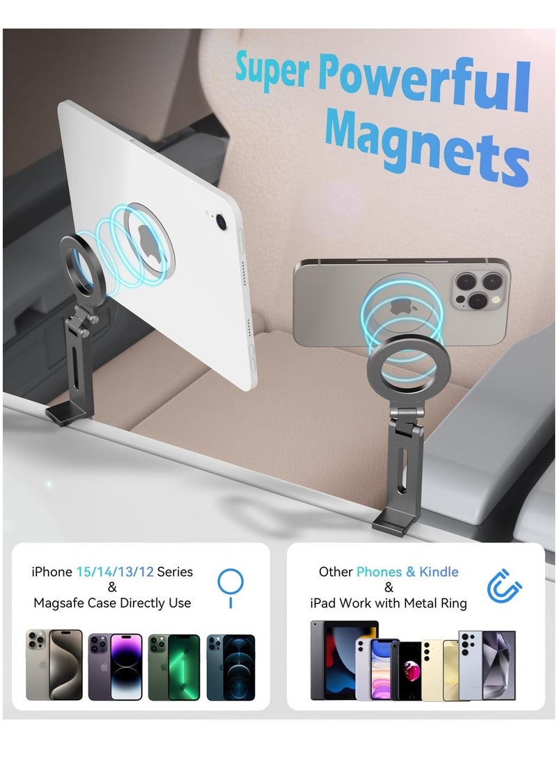 Excefore For Magsafe Airplane Phone Holder Travel Essentials, Flexible Rotation, Airplane Travel Essentials for 15/14/13/12/,Galaxy S24/23 - Image 2