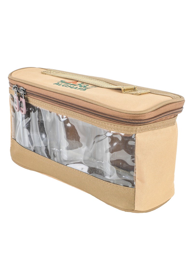 الغافة شنطة علب بهارات ,عدد 3قطع  , سعة 850 ملي, لون كاكي , من  الغافة - Image 3