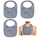 Oudain 3 Pcs Tracheostomy Shower Cover Waterproof Laryngectomy Neck Stoma Protector Breathable Adjustable Tracheotomy CoverGray - Image 1