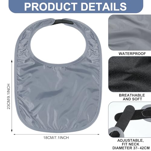 Oudain 3 Pcs Tracheostomy Shower Cover Waterproof Laryngectomy Neck Stoma Protector Breathable Adjustable Tracheotomy CoverGray - Image 5