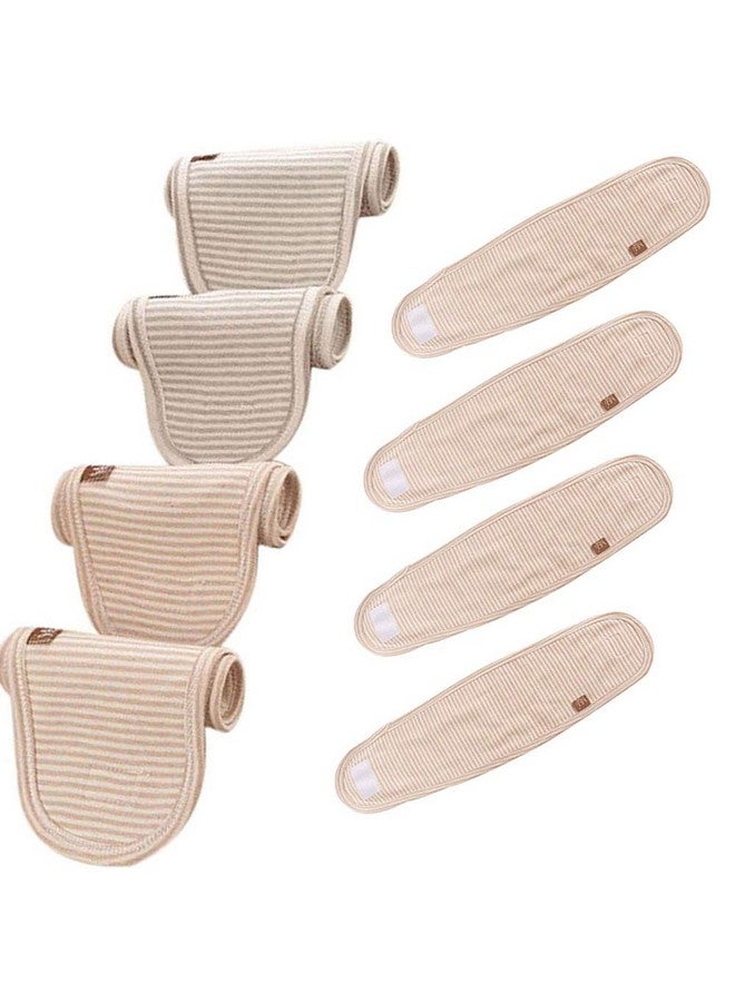 wonuu Baby Umbilical Cord Belt, Infant Belly Binder Hernia Care Navel Truss Support Newborn Warm Essential with Breathable Organic Cotton (4 Pack) - Image 1