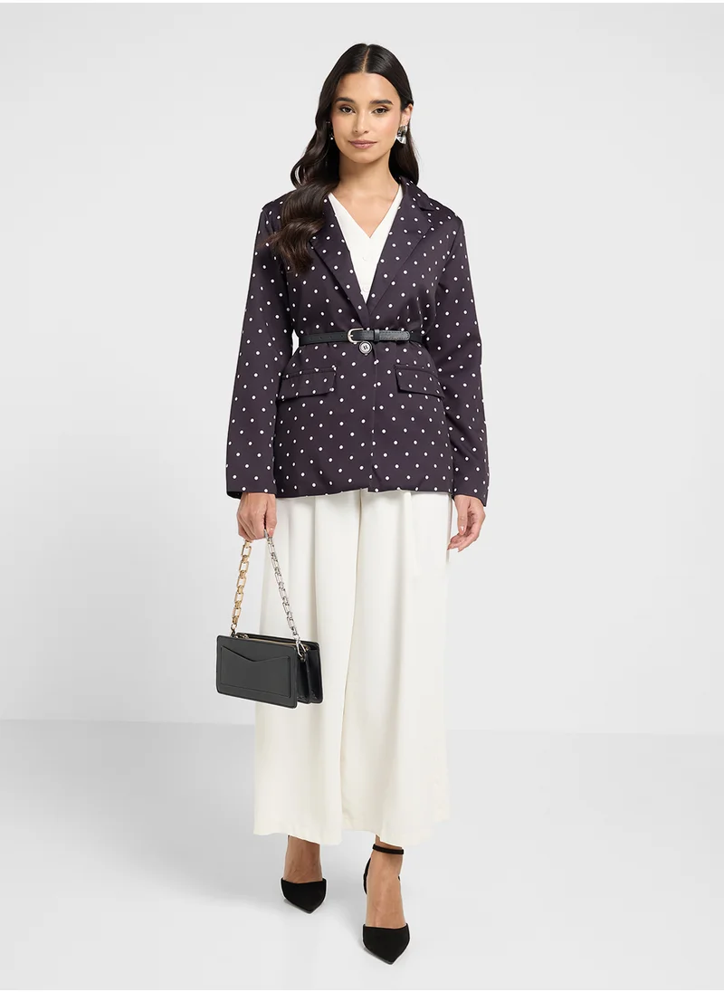 ايلا Polka Print Blazer