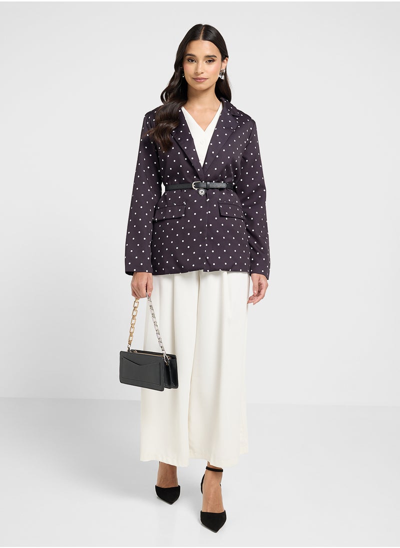 ELLA Polka Print Blazer  - Image 4