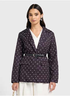 ELLA Polka Print Blazer  - Image 1