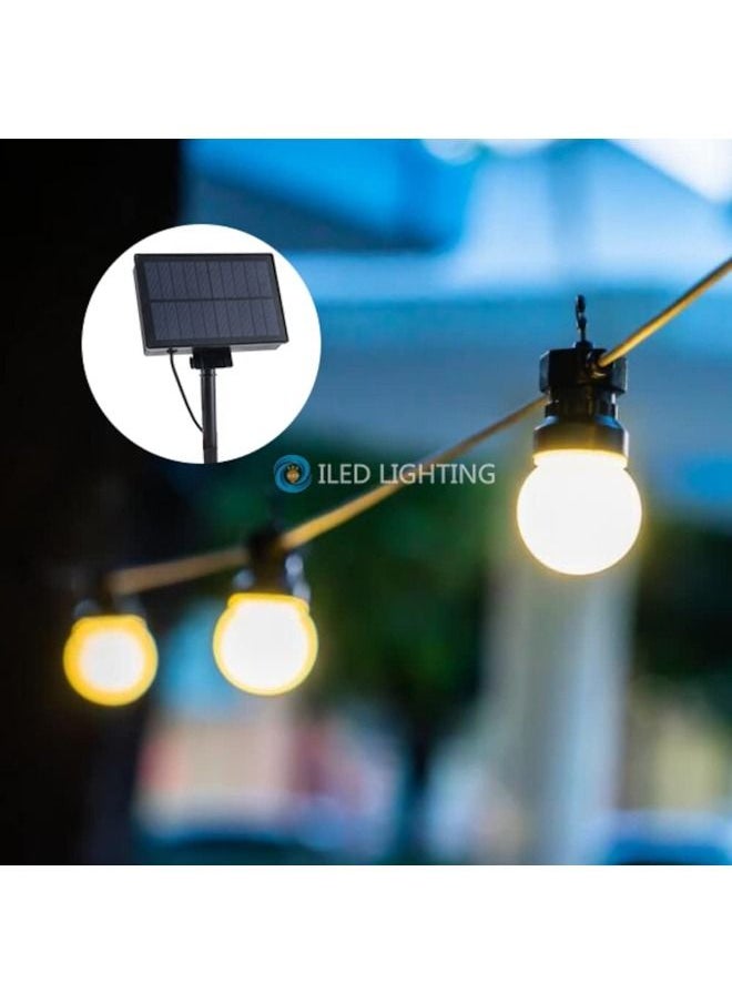 Cordova Waterproof Fairy Garden Warm LED Globe G50 Solar Festoon String Light with Bulb  - Image 3