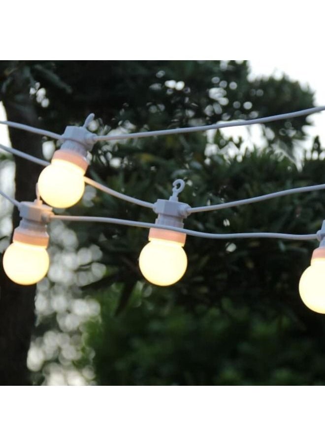 Cordova Waterproof Fairy Garden Warm LED Globe G50 Solar Festoon String Light with Bulb  - Image 1