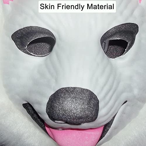 Avirons Dog Face Mask|Animal Face Mask for Kids & Adults|Holi Party Mask|School Fancy Dress Mask|Mask for Birthday Theme Party|Bachelor Party|Kids Plays Mask|Mask For Return gifts (Rubber Form Mask) - Image 3