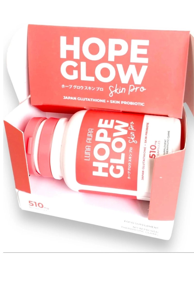 LUNA AURA HOPE GLOW Light SKIN  Pro JAPAN GLUTATHION+SKIN PROBIOTIC)510MG30CAP - Image 1