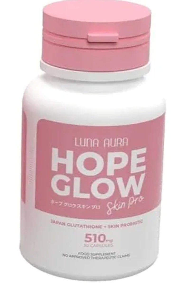 LUNA AURA HOPE GLOW Light SKIN  Pro JAPAN GLUTATHION+SKIN PROBIOTIC)510MG30CAP - Image 3