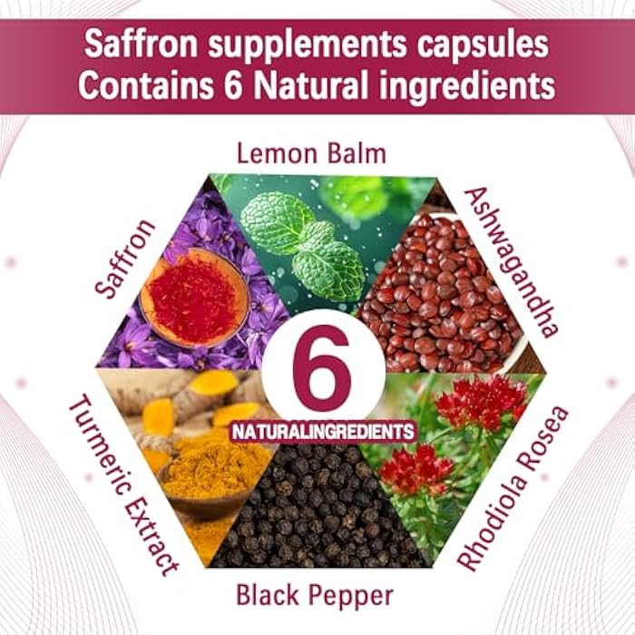 Yalei Saffron Extract Supplements 88.5mg,240 Softgels, 4 Month Supply- Boost Energy & Mood, Support Eye & Heart Health- Vegan, Gluten Free - Image 3