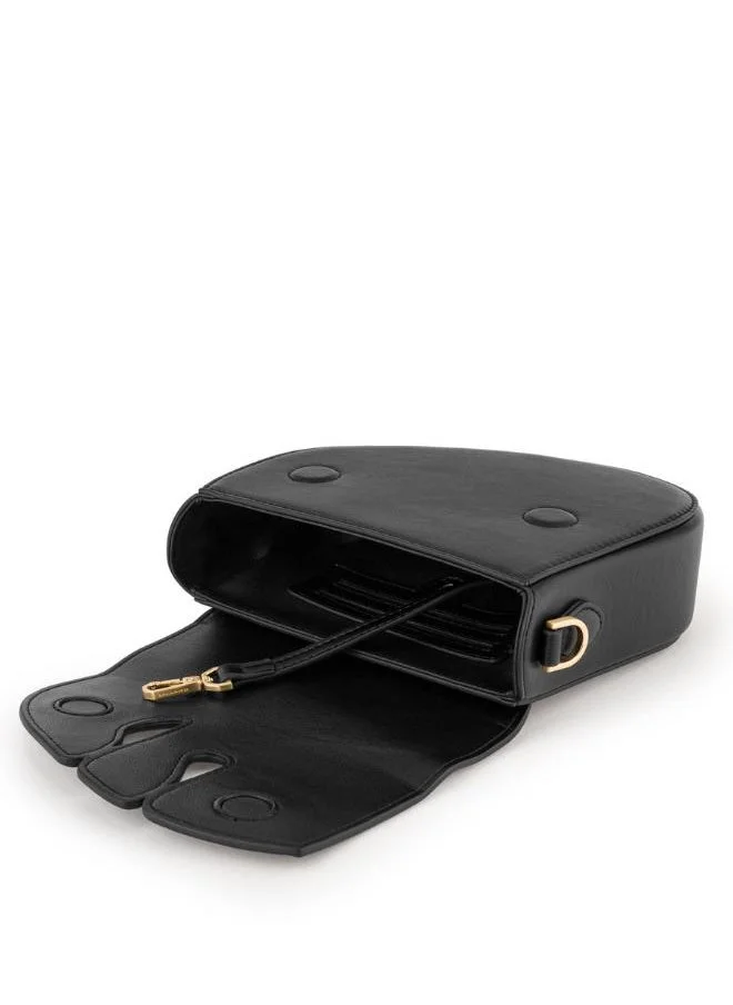 Veganologie Pebble Bag in Black Made From 1 Bamboo Stem