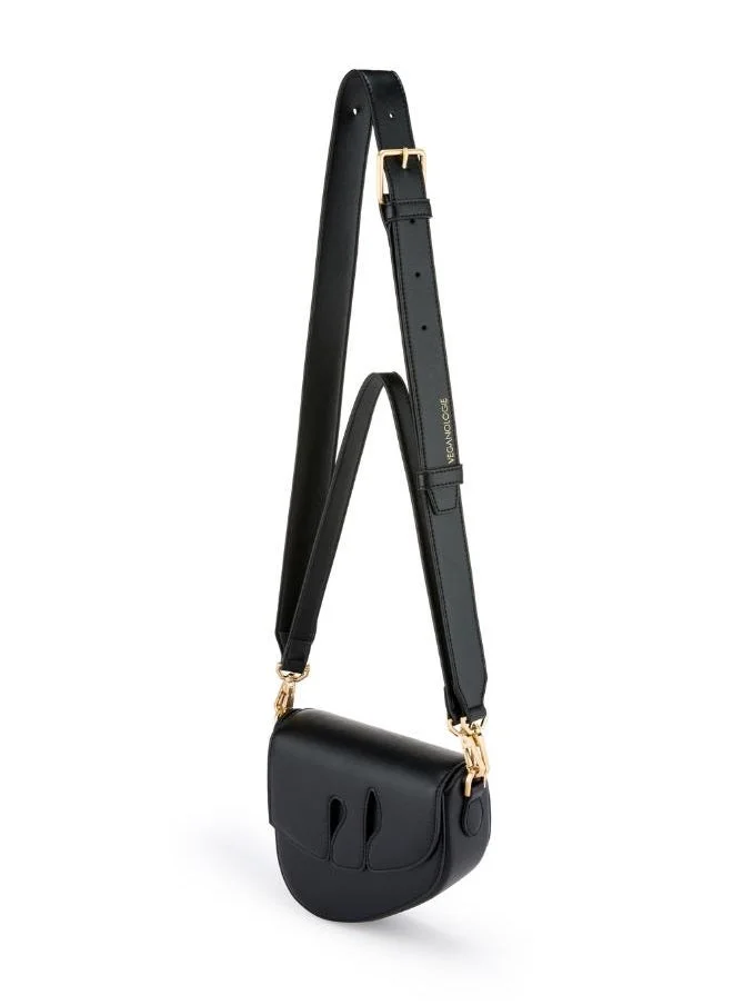 Veganologie Pebble Bag in Black Made From 1 Bamboo Stem