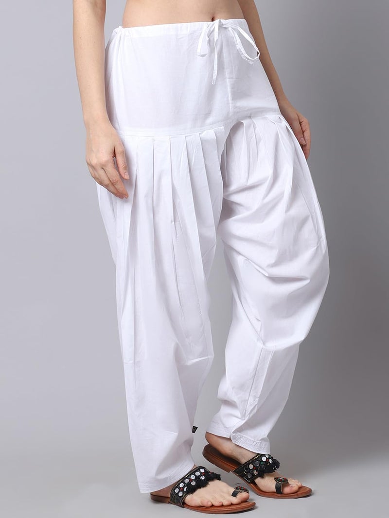 Pistaa's Pistaa Milky White full cotton patiala salwar - Image 3