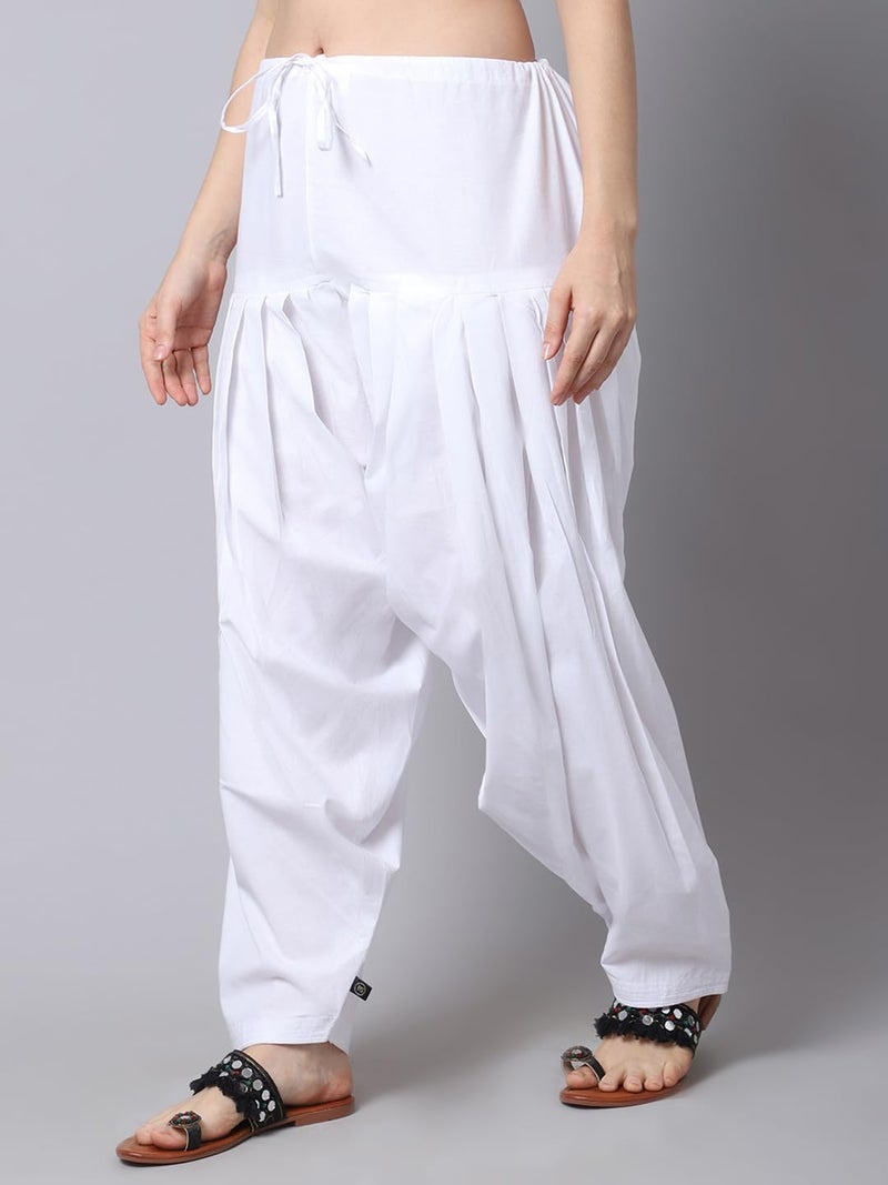 Pistaa's Pistaa Milky White full cotton patiala salwar - Image 2
