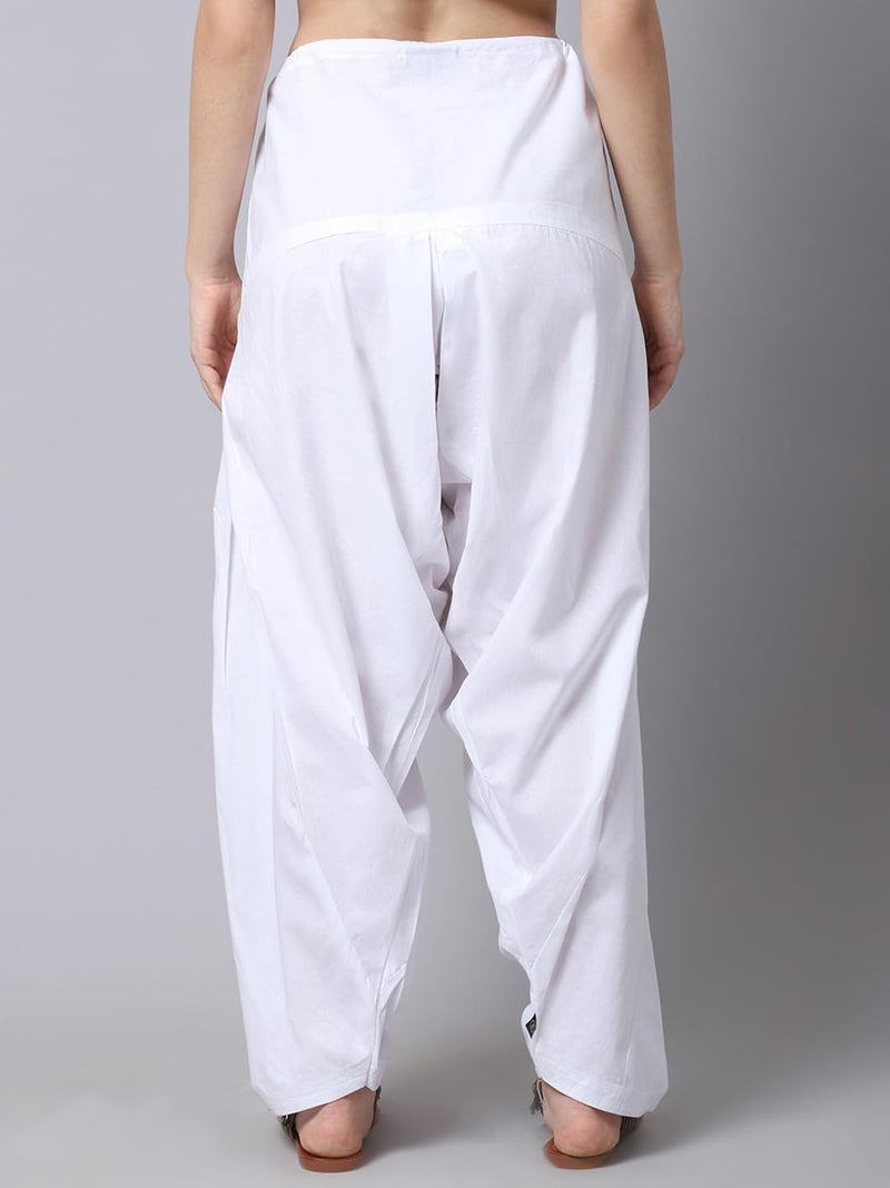 Pistaa's Pistaa Milky White full cotton patiala salwar - Image 4