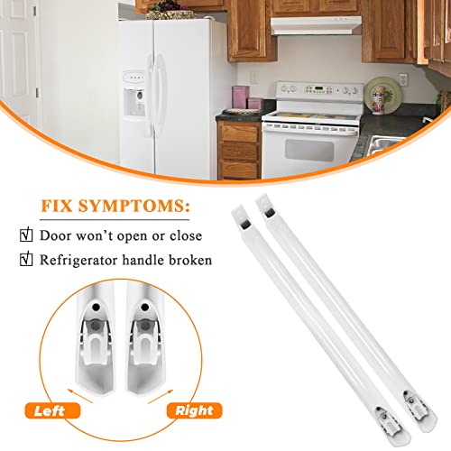 Blutoget FFTR1814QW4A 5304486359 5304506469 Refrigerator Door Handle 2 Pack 242059501 242059504 Fit for Frigidaire Refrigerator Door Handle FFTR1814QW4A FFTR1814QW3 FFTR1821QW0 - Image 4