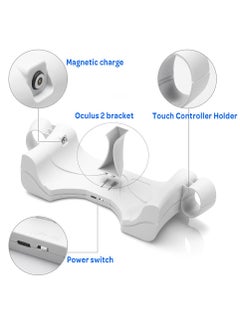 KASTWAVE Charging Station for Oculus Quest 2 USB Charging Dock Stand for VR Headset High-Speed Charging Station Stand With Breathing Light for Quest 2 Handle Storage Dock  - Image 2