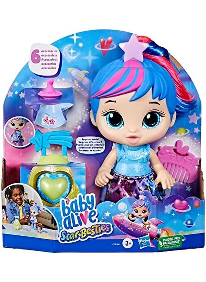 Baby Alive Star Besties Doll Stellar Skylar 8 Inch Space Themed Doll For 3 Year Old Girls Accessories Kids 3 And Up - Image 2