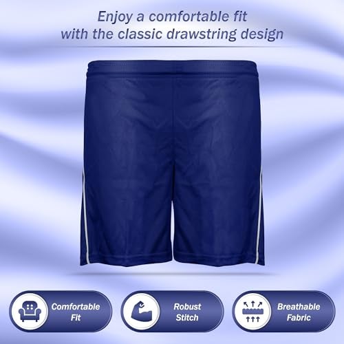 Vizari Adult Dynamo Soccer Shorts, Navy, Medium - Image 2