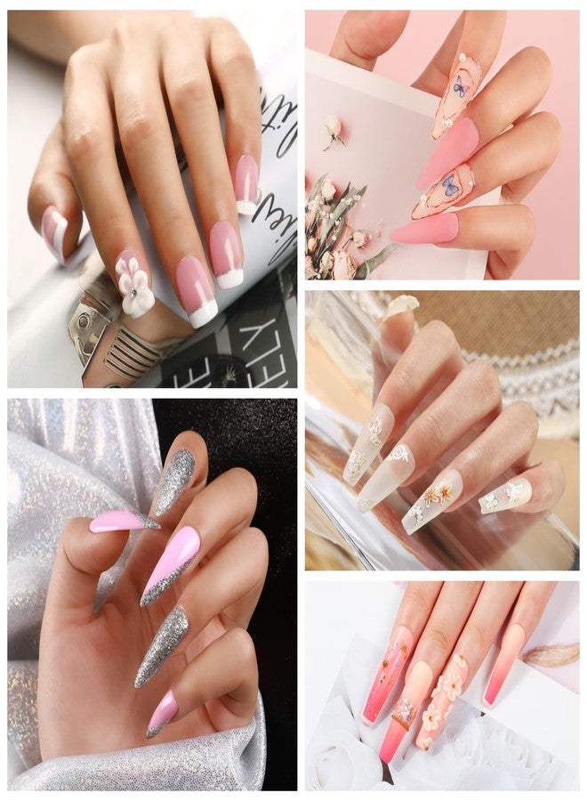 COSCELIA Acrylic Nail Kit for Beginners with Everything Nails Kit Acrylic Set Glitter Decoration Powder Rhinestones Professional Manicure Set at Home Gifts for Women - Image 2