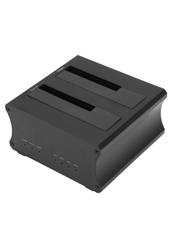 Thoraya USB3.0 dual-slot 2.5/3.5-inch dual-use hard disk dock duplicator cloner with NGFF M.2/mSATA adapter card US standard  - Image 5