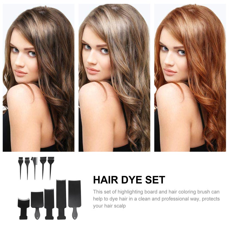 10pcs/ Set Hair Dyeing Tools Highlighting Board and Brush Hair Dying Boards - Image 5