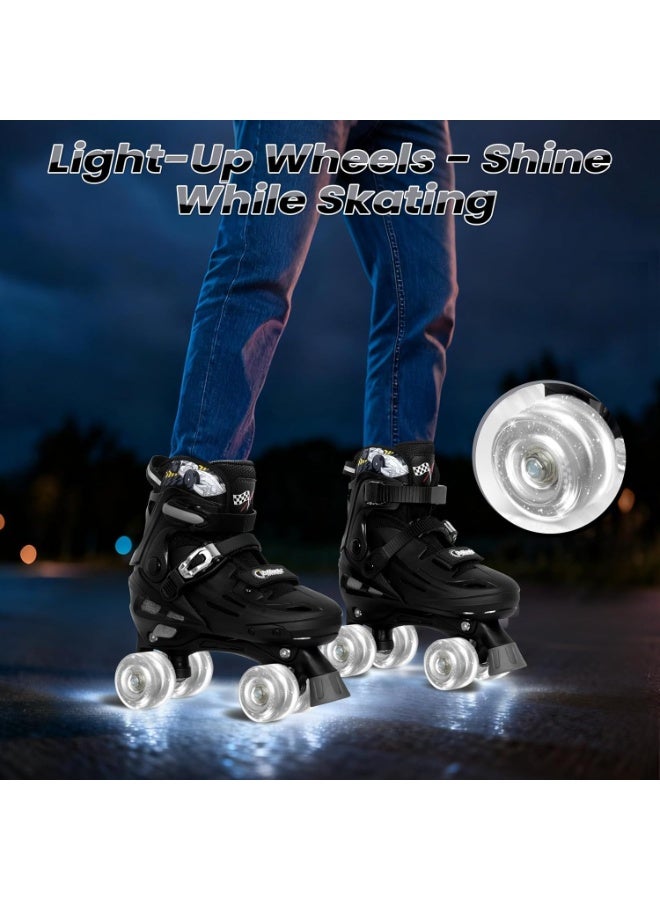 Nattork Adjustable Roller Skates for Kids Boys Girls Teen Youth Age 4-16 Cool Racing Car Indoor Outdoor Gift Idea for Birthdays - Image 3