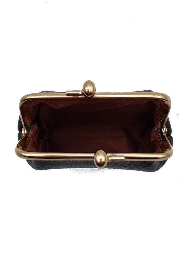 Lavogel Coin Purse, Kiss Lock Coin Purse for Women, Large Capacity Coin Pouch,Vintage Change Purse Cute Car Coin Holder for Women (1-Black) - Image 4
