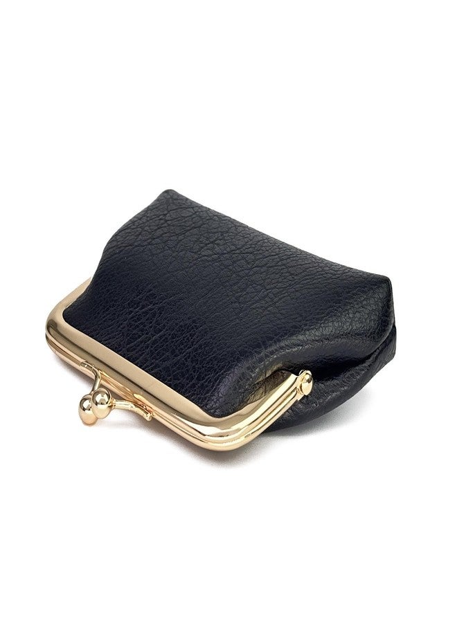 Lavogel Coin Purse, Kiss Lock Coin Purse for Women, Large Capacity Coin Pouch,Vintage Change Purse Cute Car Coin Holder for Women (1-Black) - Image 5
