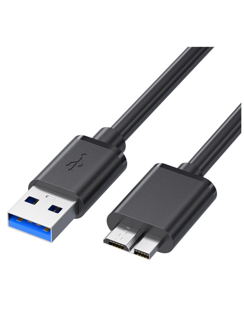 USB to Micro USB 3.0 Cable USB Male to USB 3.0 Male for Portable External Hard Drive 1 Meter