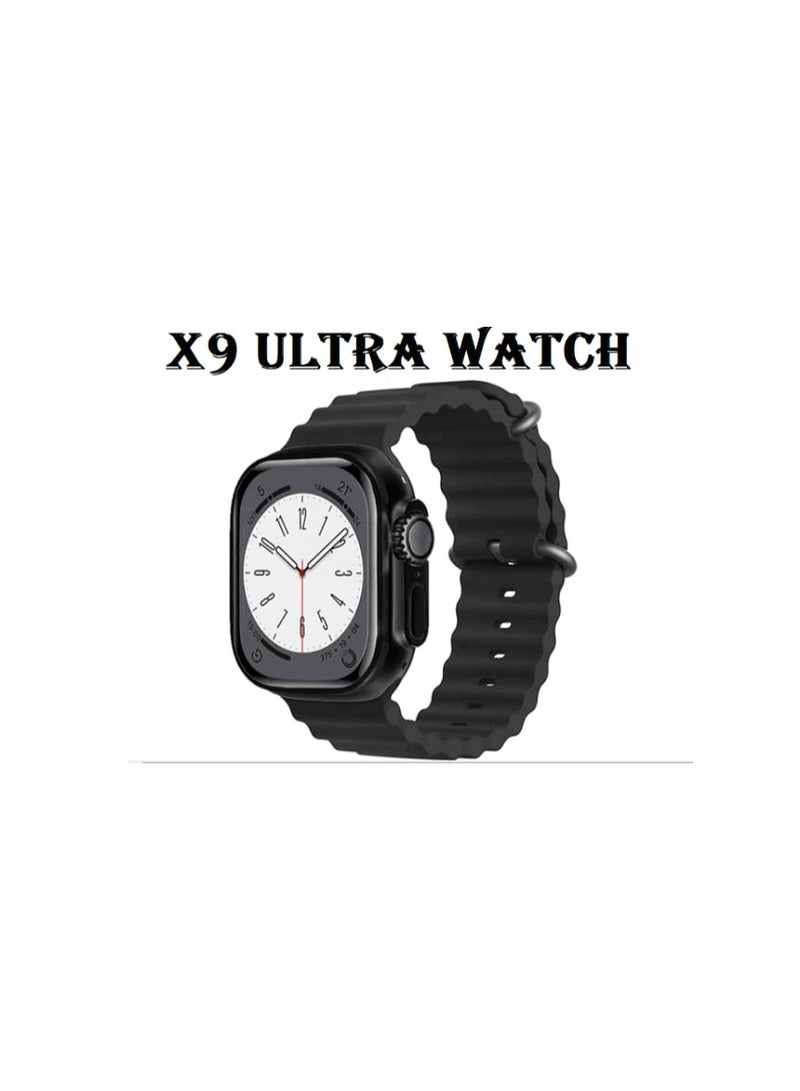 X9 Ultra AMLOD smart watch  Black color - Image 1