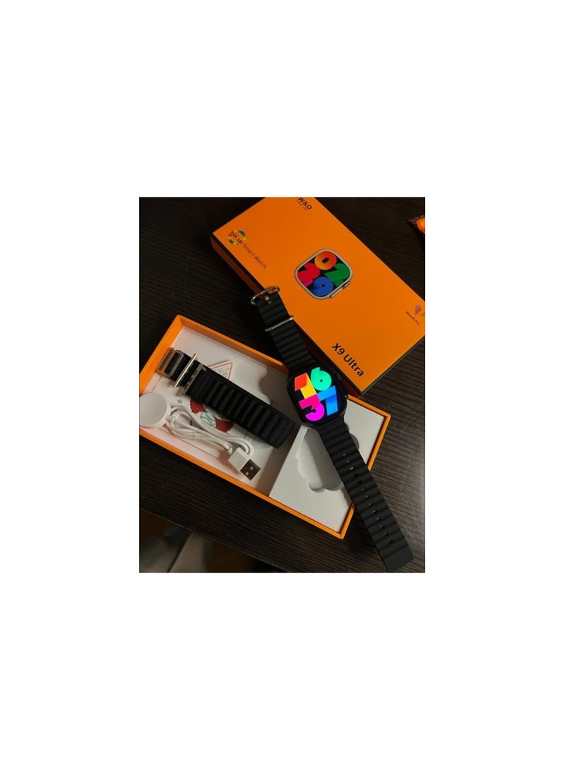 X9 Ultra AMLOD smart watch  Black color - Image 2