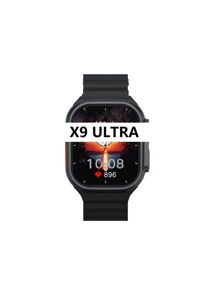 X9 Ultra AMLOD smart watch  Black color - Image 3
