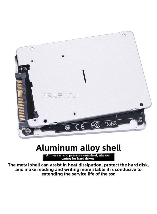 Ngff Nvme To U.2 Adapter Card M.2bmssd Solid State Drive Conversion Card Sff8639 Digital Computer/mobile Hard Drive Box-Color:adapter Plate Housing  - Image 1