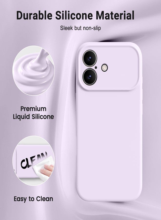 اوتوفلاي جراب OTOFLY المغناطيسي لهاتف iPhone 17، متوافق مع Magsafe، جراب كلاسيكي من السيليكون السائل، زر تحكم مدمج بالكاميرا، بطانة من الألياف الدقيقة مقاومة للخدش، لون موف سحابي - Image 3