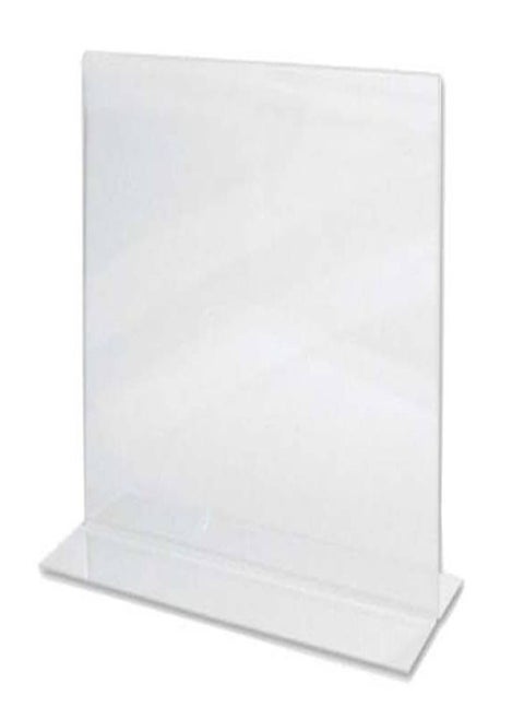 Acrylic Sign Holder 2 Sided T-Type A4 Landscape 297 X 210 mm