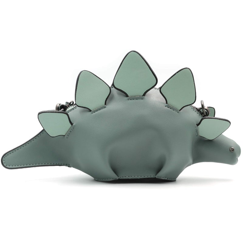 Ondeam Dinosaur Shoulder Purses,PU Stegosaurus CrossBody Bag for Girl Women(Blue) - Image 1