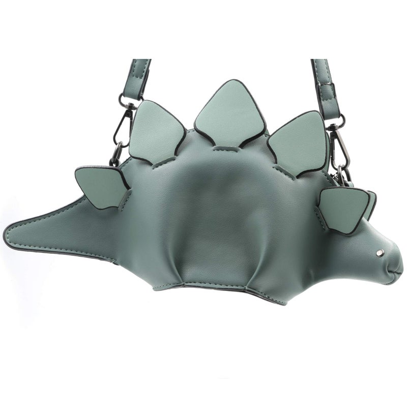 Ondeam Dinosaur Shoulder Purses,PU Stegosaurus CrossBody Bag for Girl Women(Blue) - Image 5