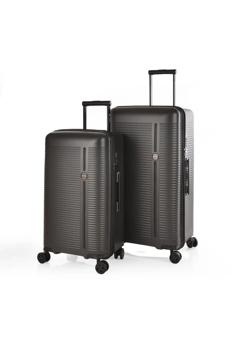 Magellan Magellan PP Trunk Trolley 2 Piece Luggage Set FN/2P – 24/28 Inch, 4 Double Wheels, TSA Lock, Hard Shell