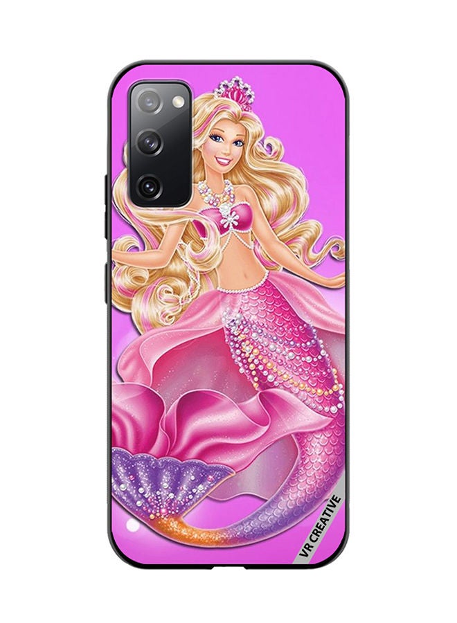 VR CREATIVE Protective Case Cover For Samsung Galaxy S20 FE 5G Mermaid Barbie Design Multicolour - Image 1