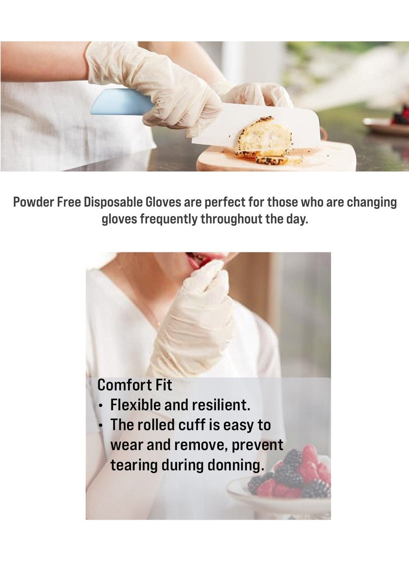 Powder Free Latex Disposable Gloves 100 Pcs