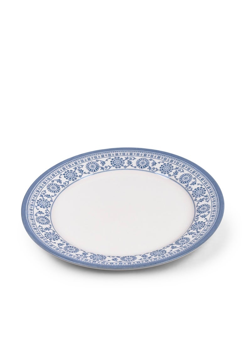 Claytan Plethora 10.5 inch Porcelain Dinner Plate (Blue & White, Set Of 1) - Image 3