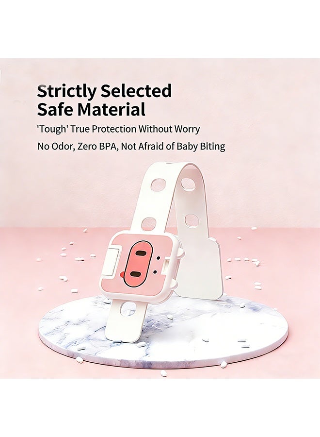 6 PCS Children's safety lock, anti-opening lock for baby drawer refrigerator cabinet door, anti-hand-picking lock for infants - Image 5