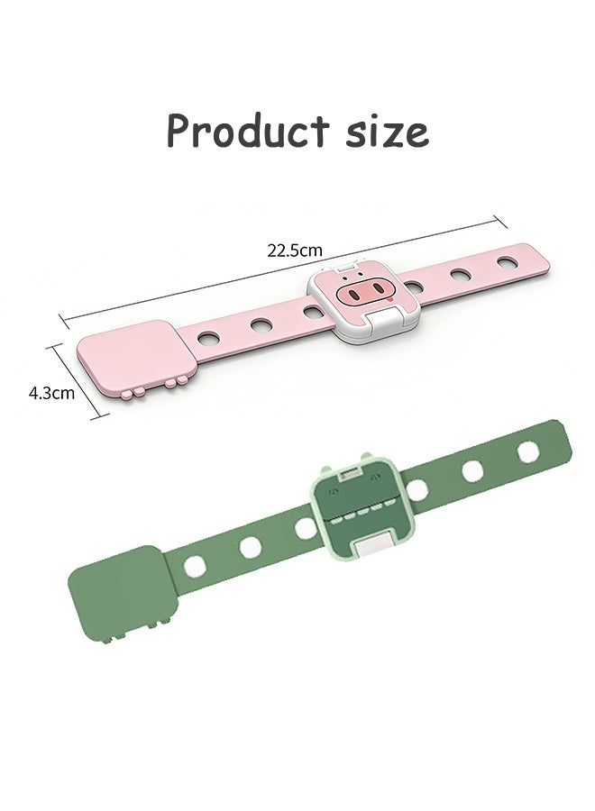 6 PCS Children's safety lock, anti-opening lock for baby drawer refrigerator cabinet door, anti-hand-picking lock for infants - Image 2