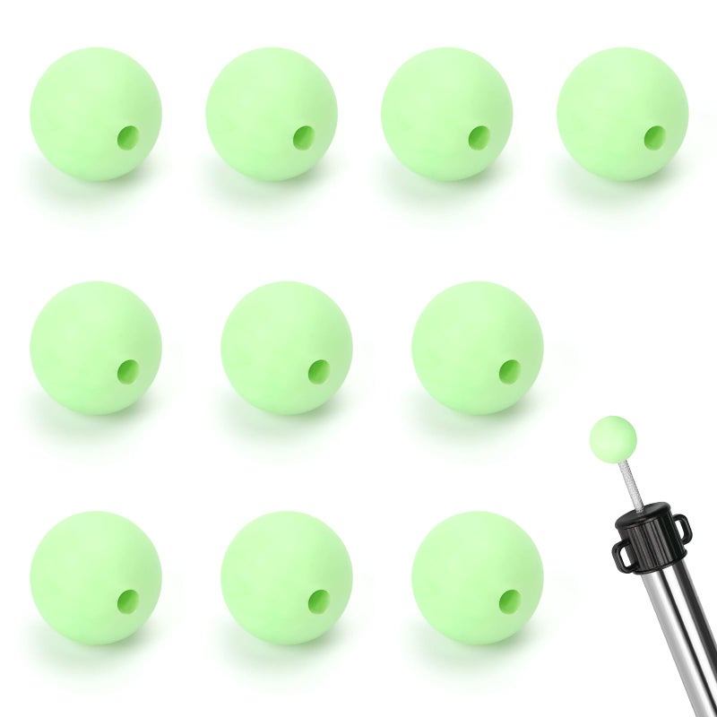 SAN LIKE SANLIKE Tarp Pole Tip Cover 10PCS Luminous Tip Cap Ball for Camping Tent Poles, TPR Insulation Material, Lightning Protection & Night Light - Image 1